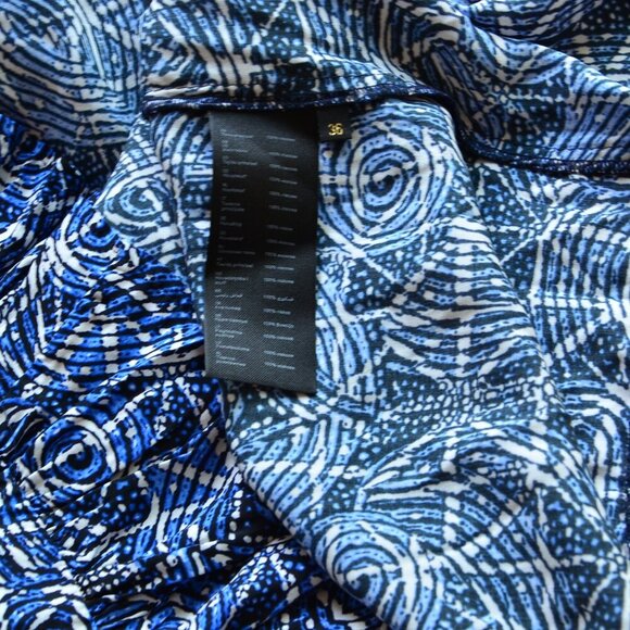 Maje Printed Viscose Dress With Smocking Size 36 US XS / S - Picture 10 of 14